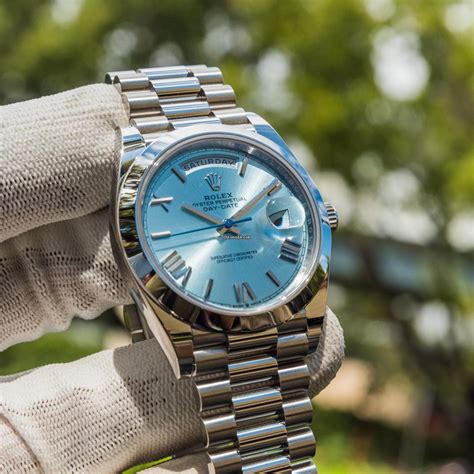 rolex platinum ice blue price|Rolex ice watch price.